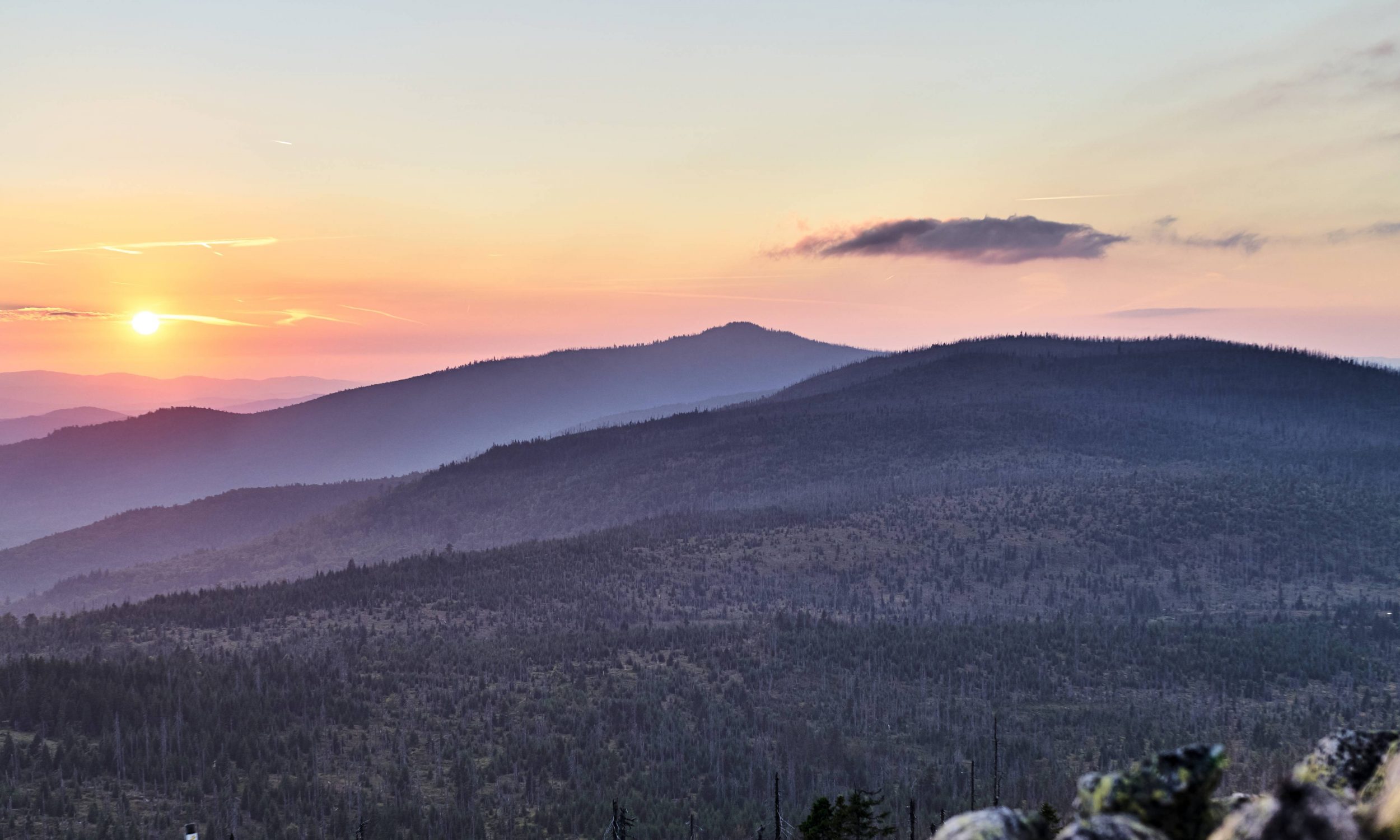 Lusen Sonnenuntergang