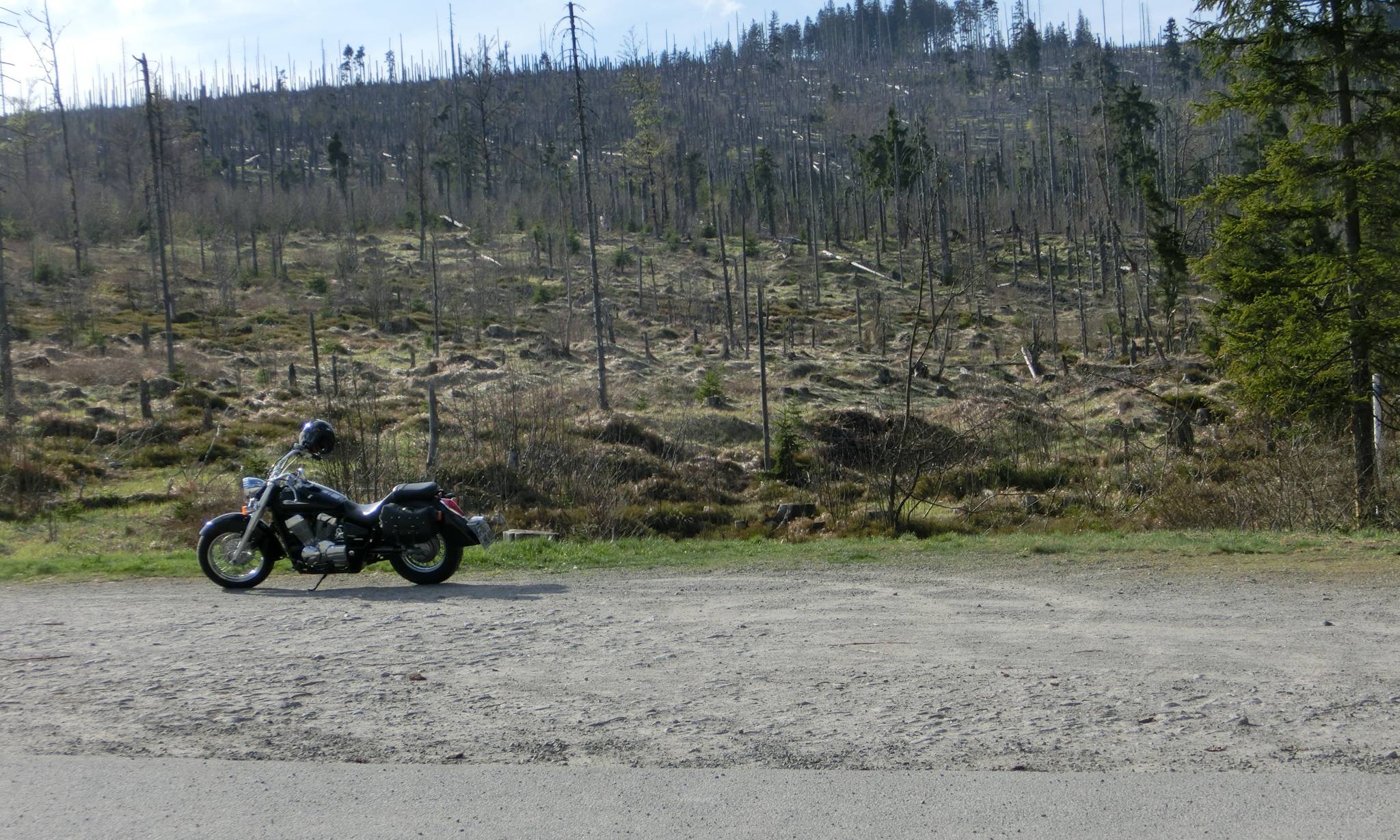 Motorrad im Bayerischen Wald
