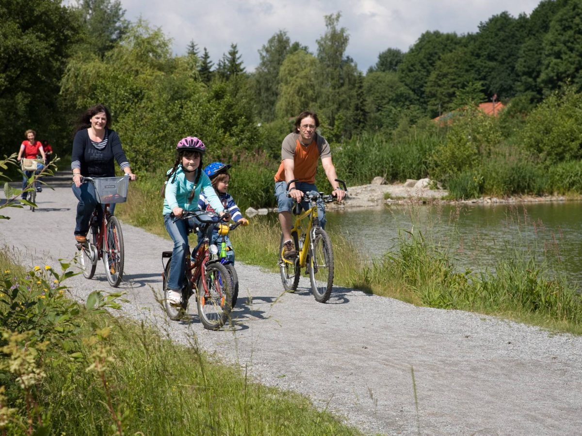 Fahrrad fahren am Erlauzwiesler See