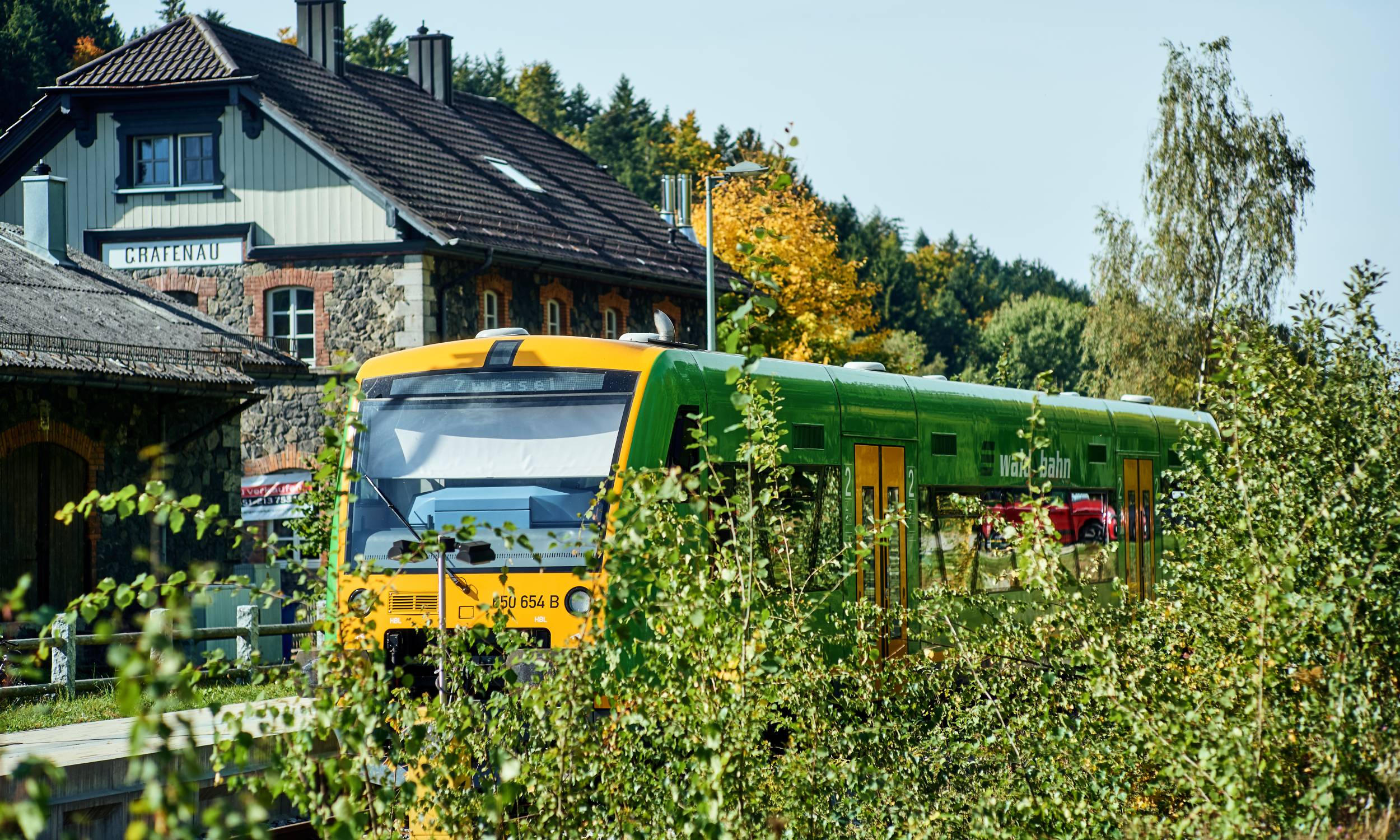 Waldbahn im Bahnhof Grafenau