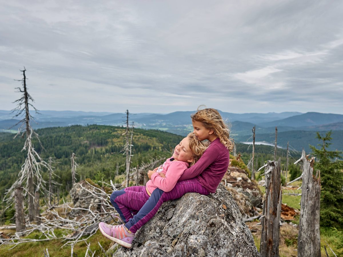 Kinder am Rachel-Gipfel