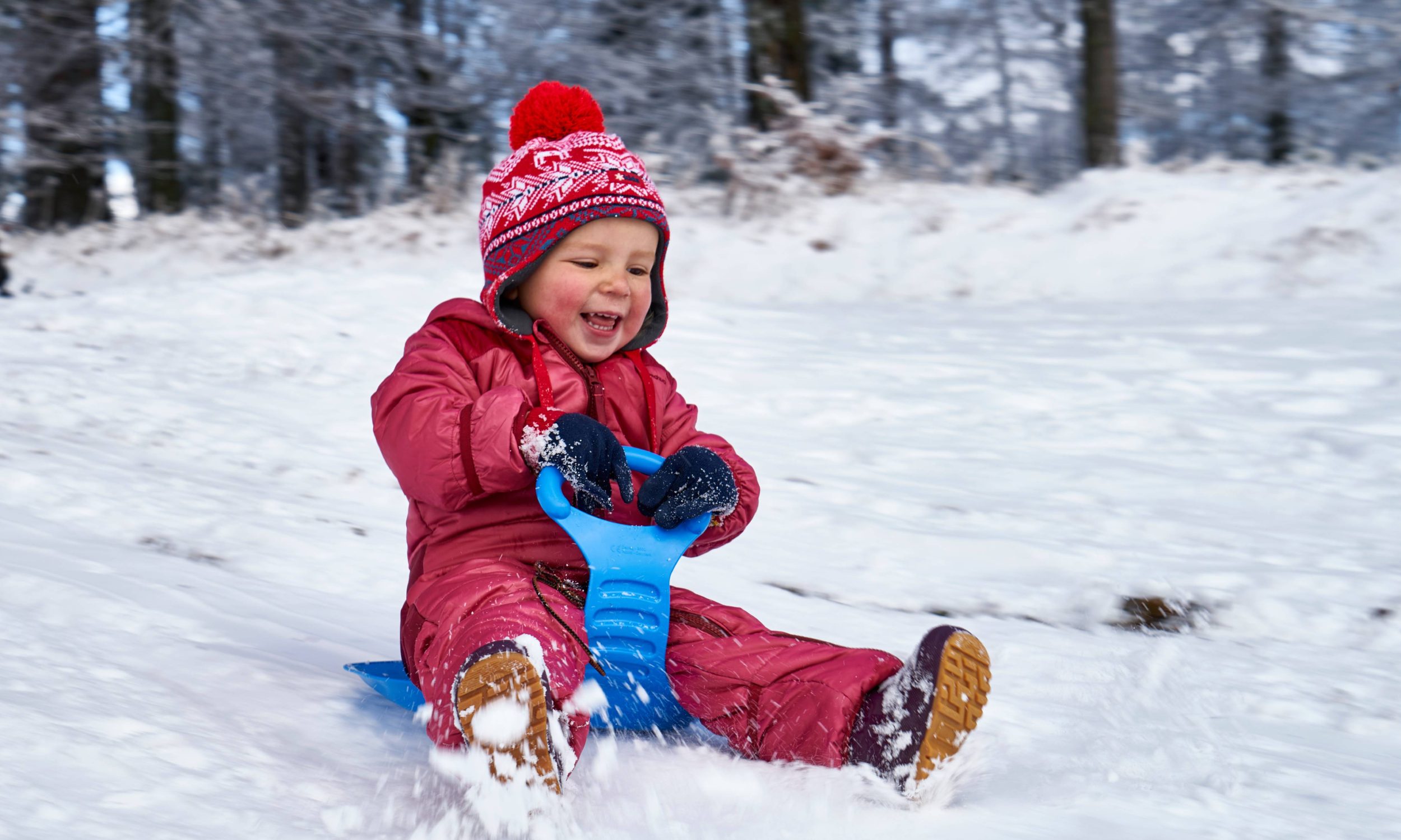 Kinderlandpauschale Winter Kind mit Bob
