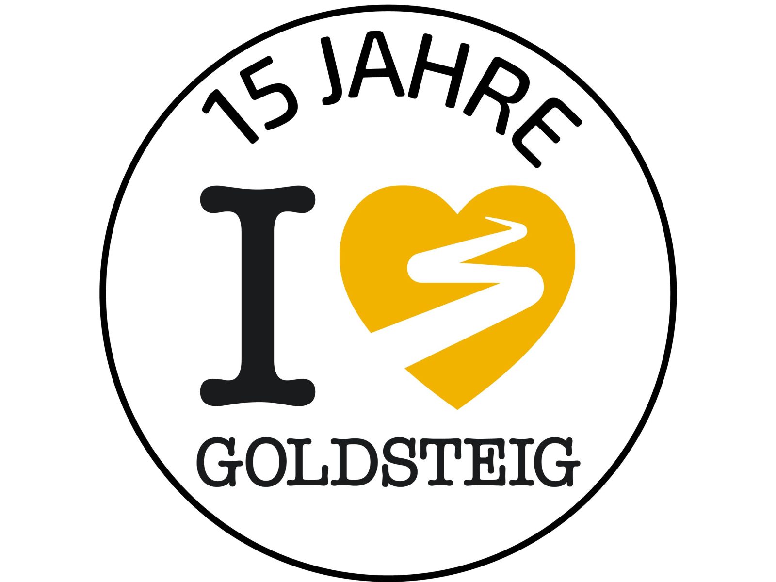 Logo 15 Jahre Goldsteig