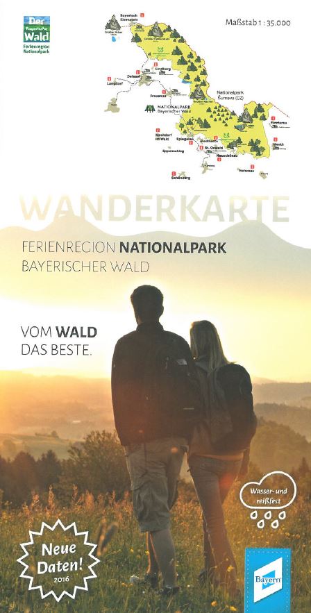 Wanderkarte Ferienregion Nationalpark Bayerischer Wald