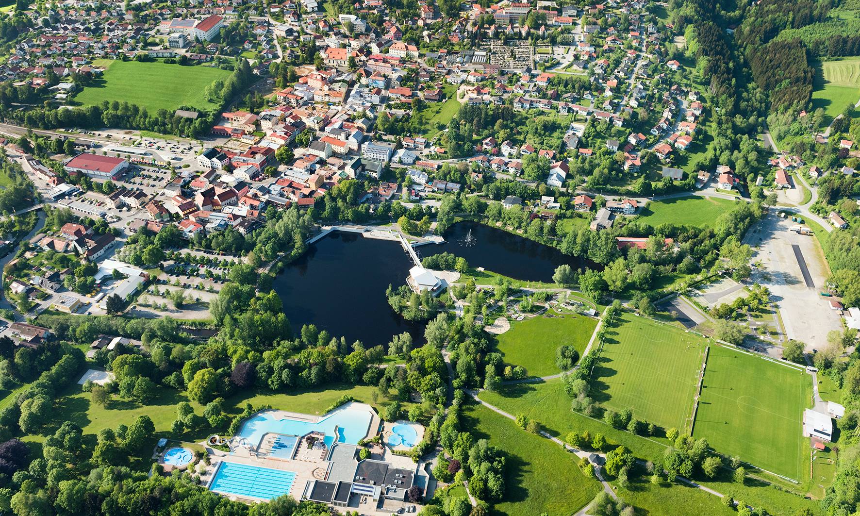 Stadt Grafenau Luftbild