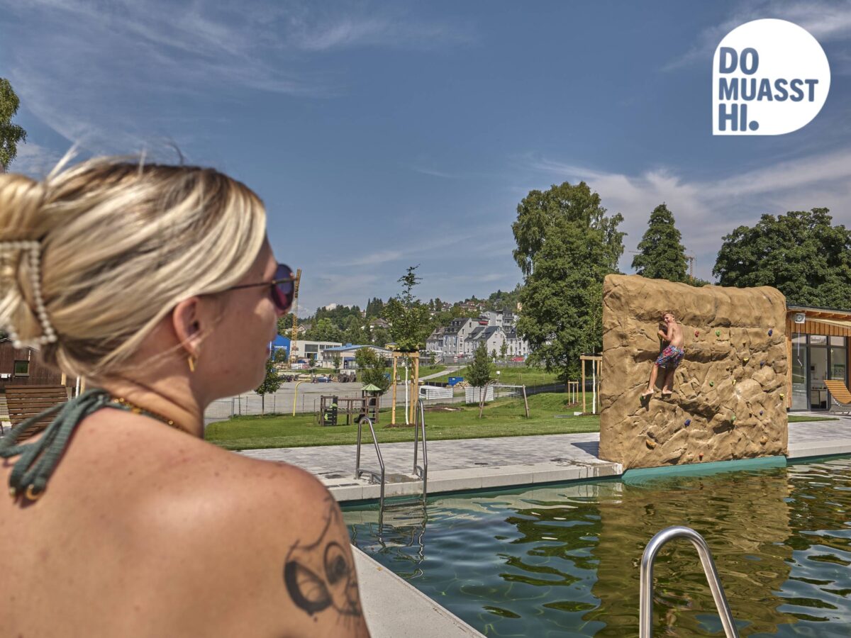 DO MUASST HI - Naturfreibad Freyung Sommer, Abkühlung