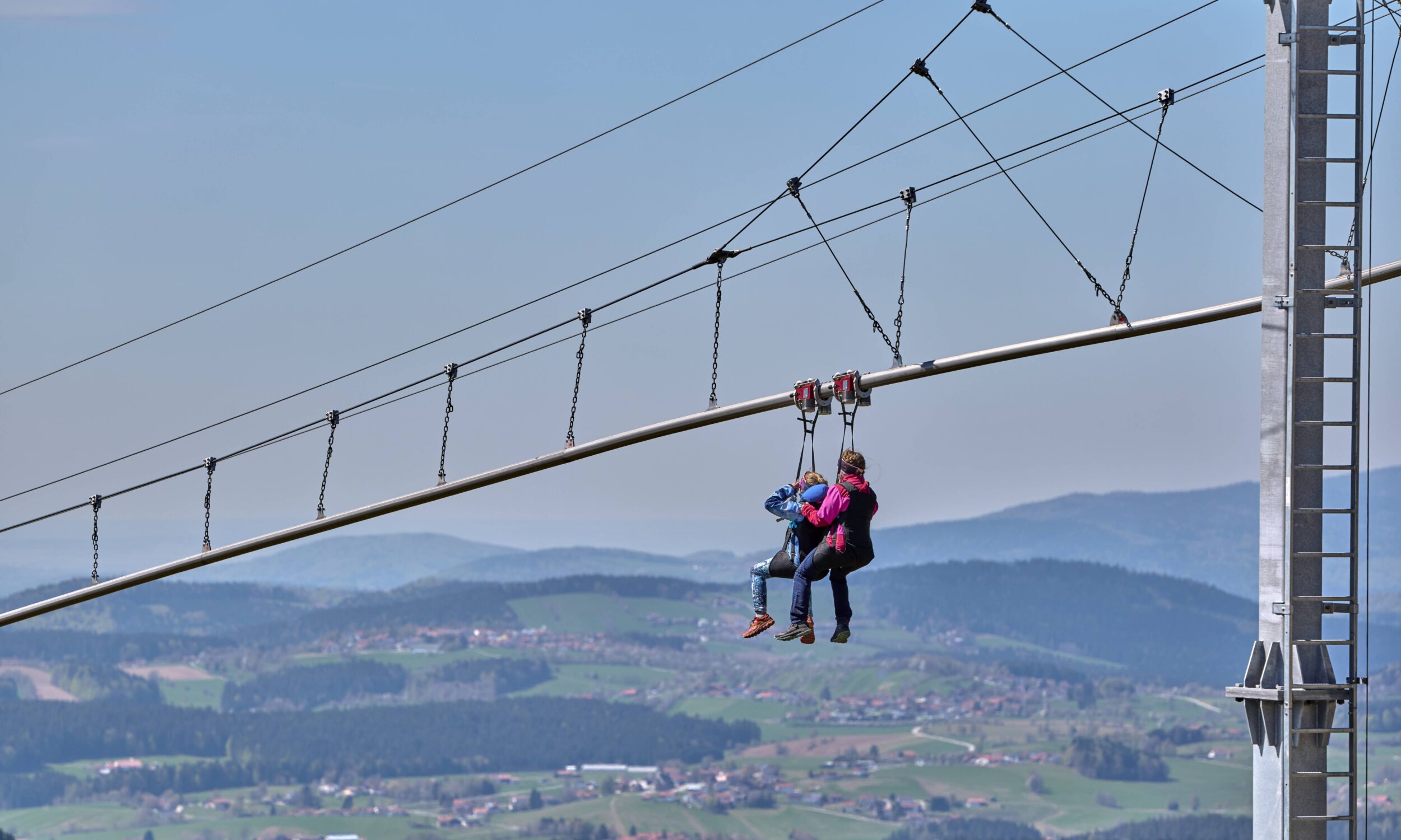 Fly-Line in Mitterdorf mit Aussicht